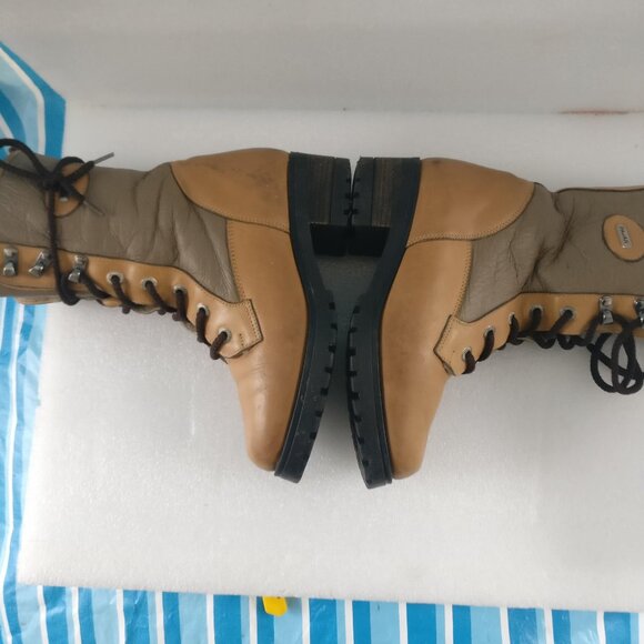 PAJAR Wool Lined Waterproof Sheepskin Leather Extreme Snow Shearling boot w7.5us - Picture 4 of 7